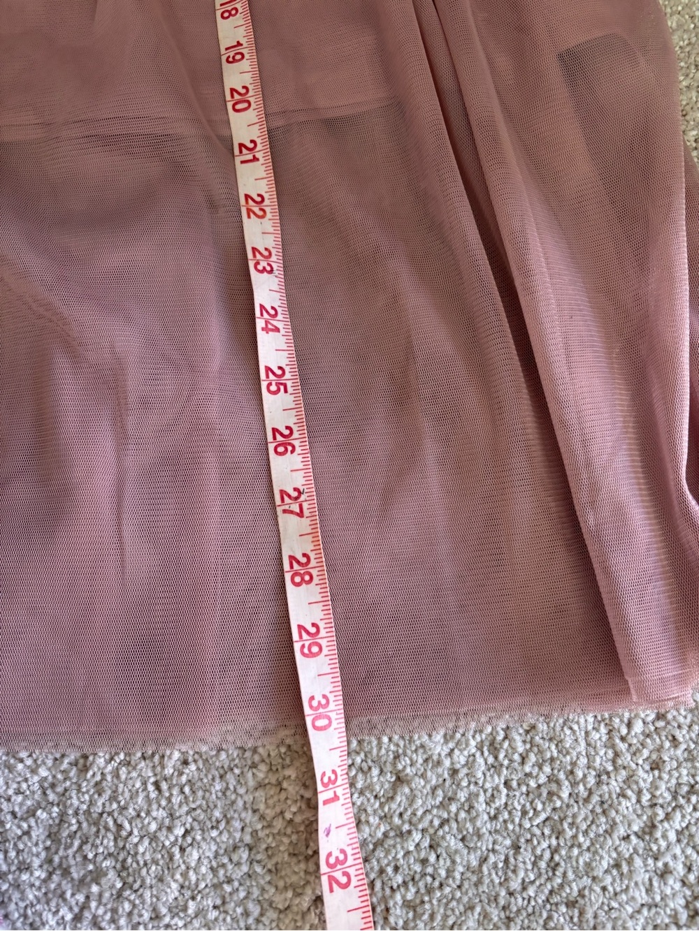Taylor & Sage Dusty Rose Tulle Midi Skirt SizeM Elastic Waist Ballet Cottagecore - Picture 8 of 8